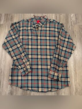 Southern Proper Men's XL Plaid Flannel Shirt Traditional Fit 100% Cotton